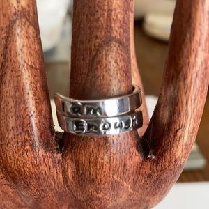 “I Am Enough “ adjustable ring